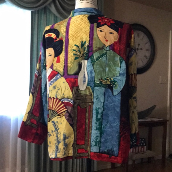 Chico’s Design Silk Blouse - Picture 2 of 4